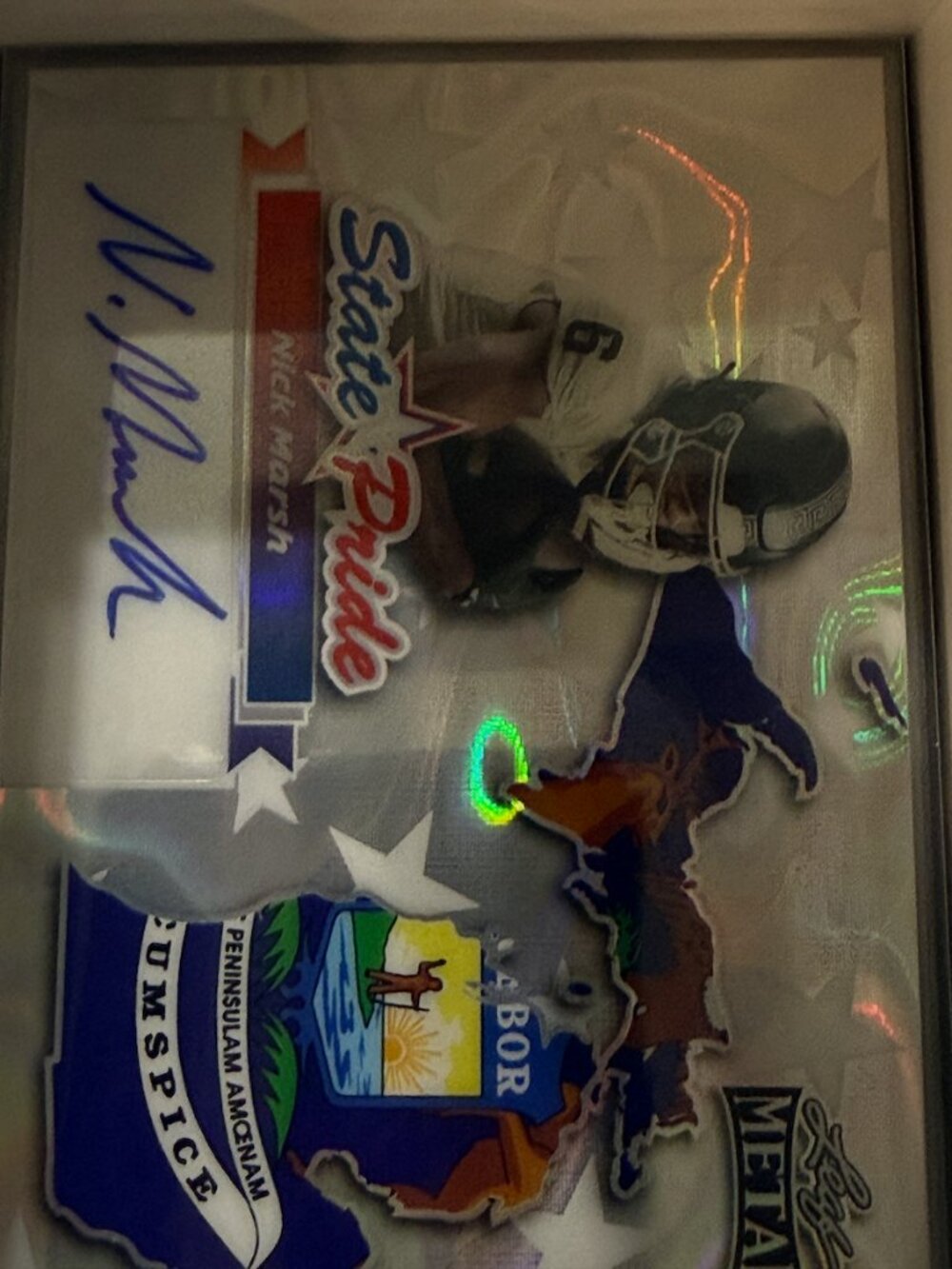 2025 Leaf Metal State Pride Nick Marsh sp-nm1 Auto 11/15 Michigan State Spartans